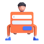 Man-holding-login-form-as-a-login-here-on-transparent-background-PNG